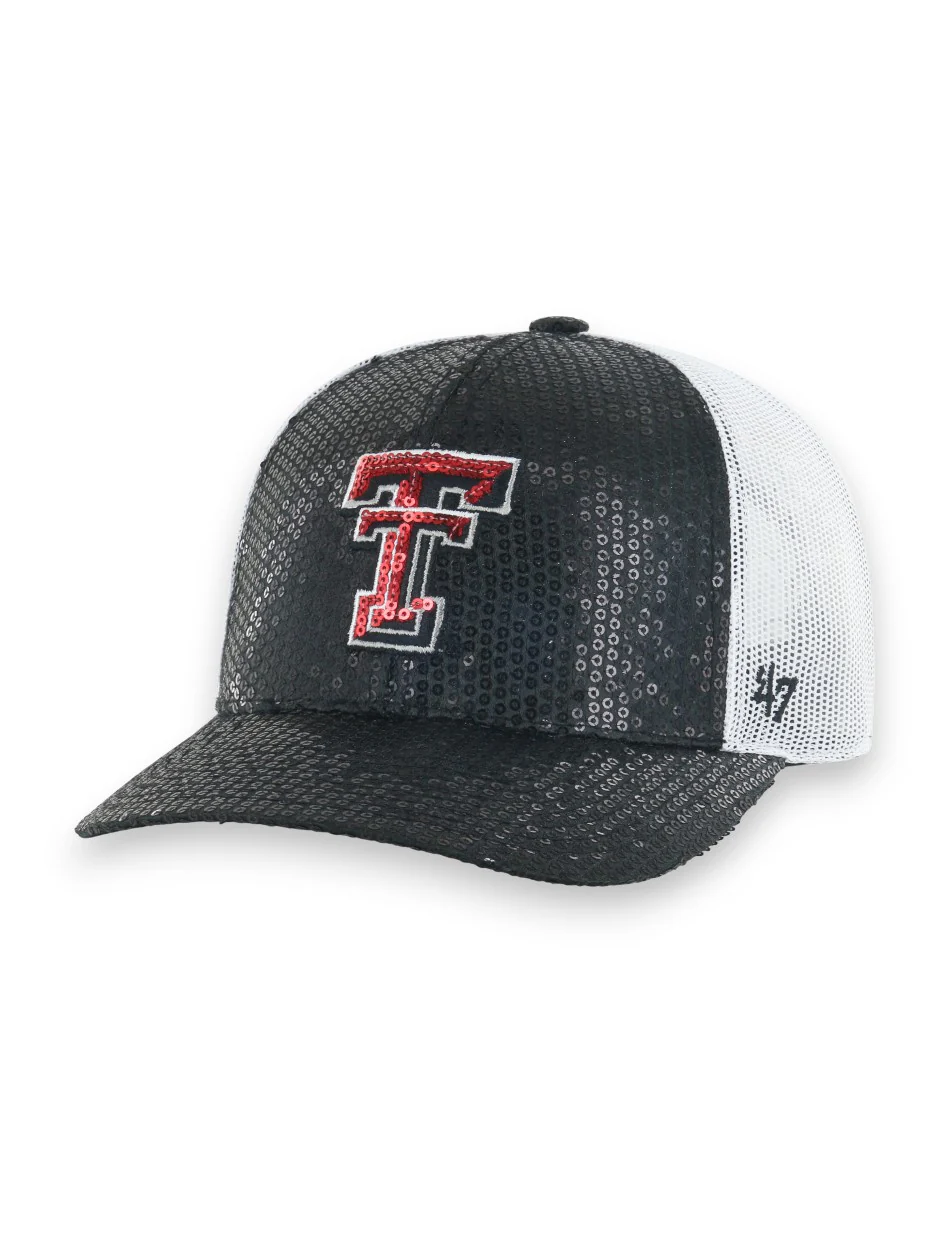 47 Brand Texas Tech "Dazzle" Sequin Women's Snapback Cap