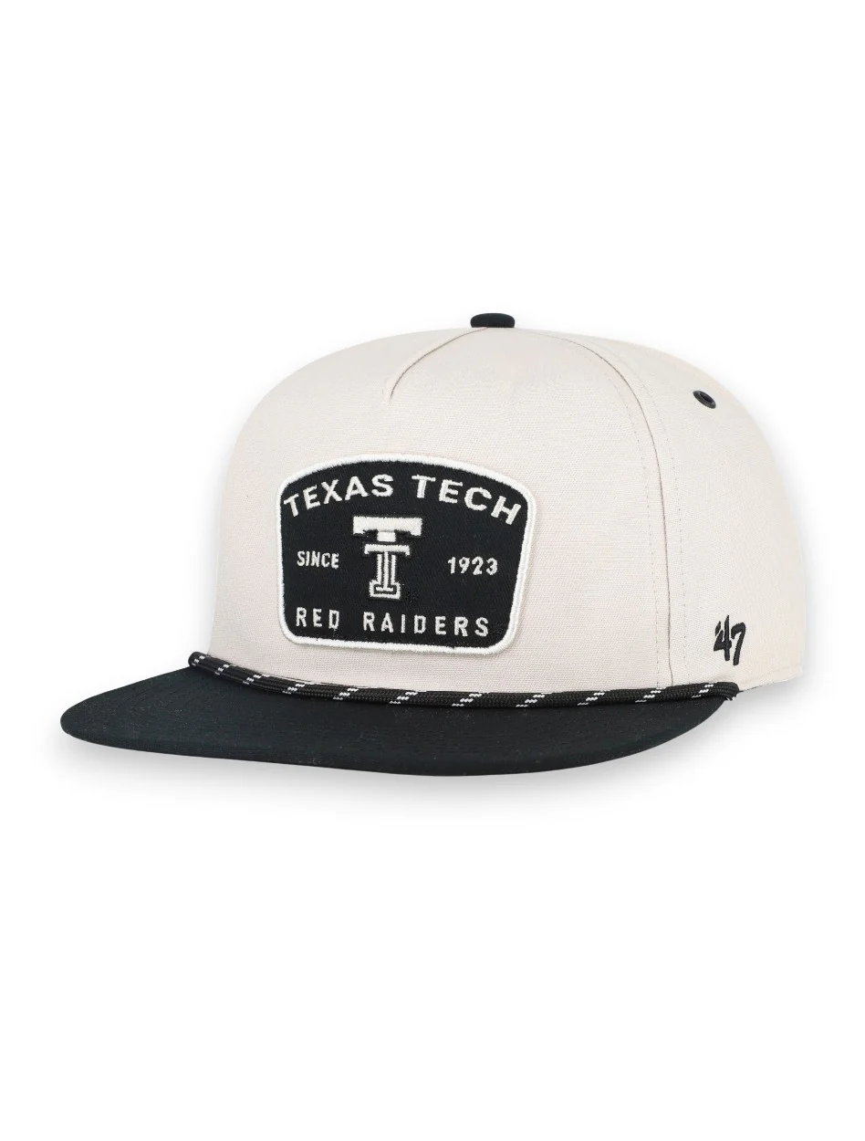47 Brand Texas Tech Two Tone "Lunar" Rope Flatbill Snapback Cap
