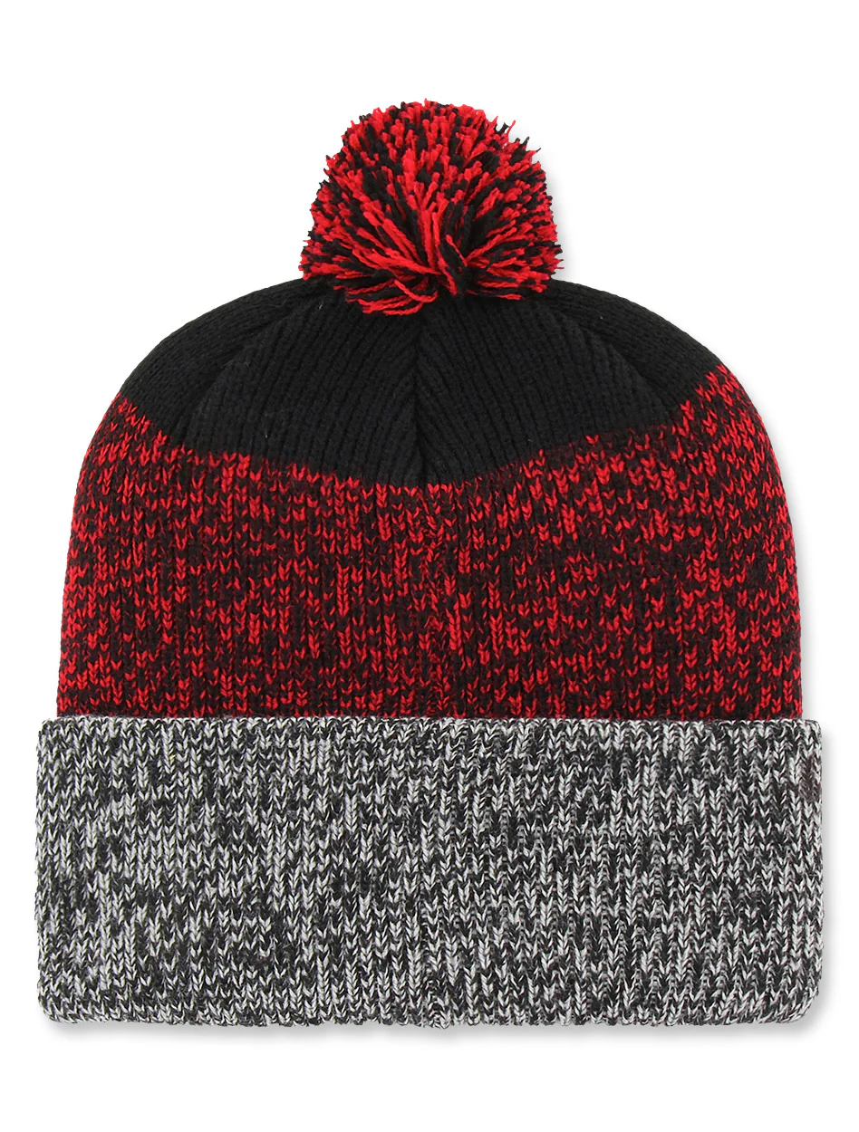 Texas Tech 47 Brands "Black Static" Cuff Knit Beanie with Pom - Image 2