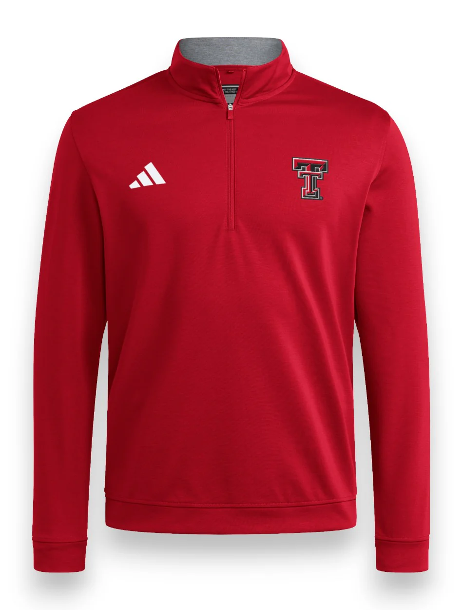 Adidas Texas Tech Sideline 2025 Elevated Quarter Zip (mow-777)