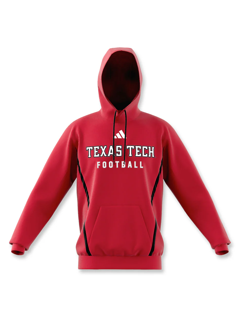 Adidas Texas Tech 2025 Sideline Football Hoodie - Image 3