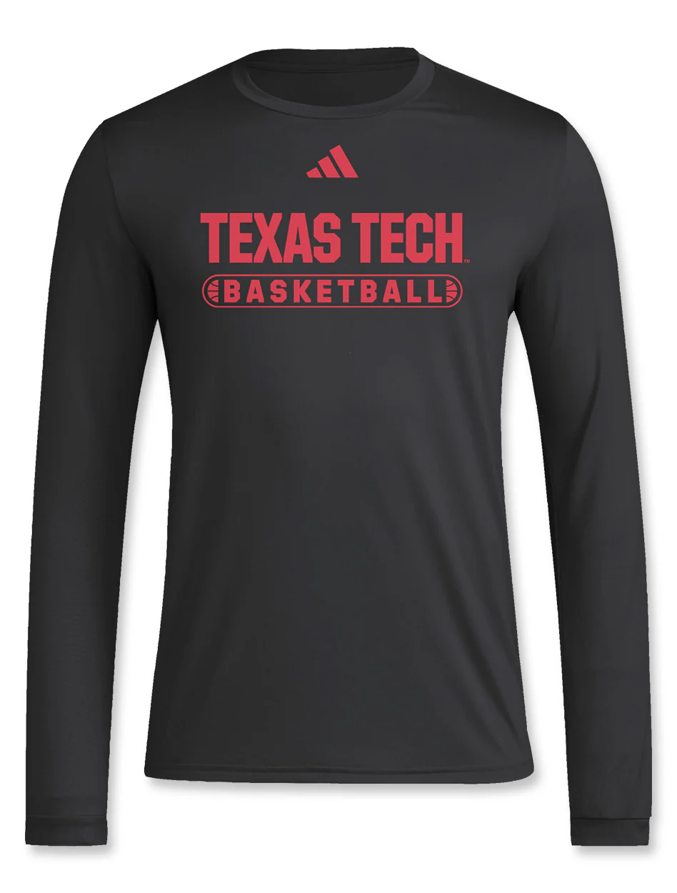 Adidas Texas Tech "Basketball Pill" Long Sleeve T-Shirt - Image 3