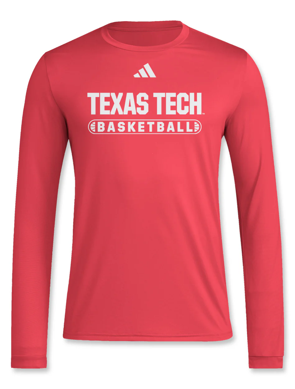 Adidas Texas Tech "Basketball Pill" Long Sleeve T-Shirt - Image 5