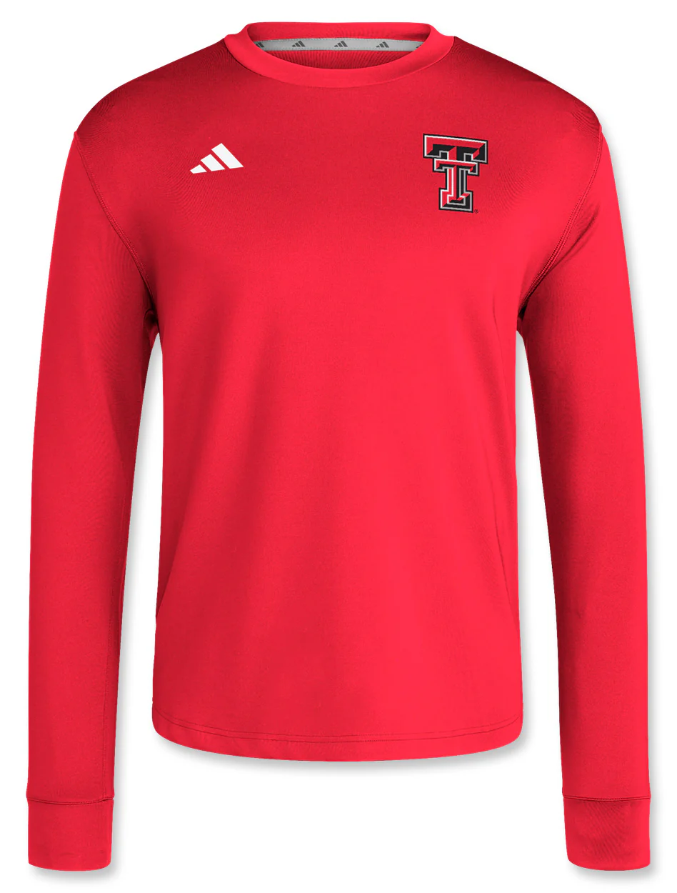 Adidas Texas Tech DGT Crew Sweatshirt - Image 3