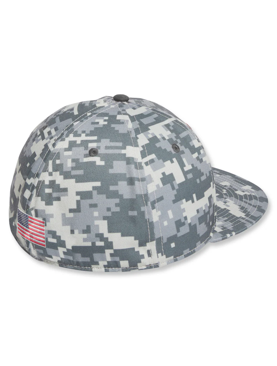 Adidas Texas Tech Double T On-Field Digital Camo Baseball Fitted Hat - Image 2