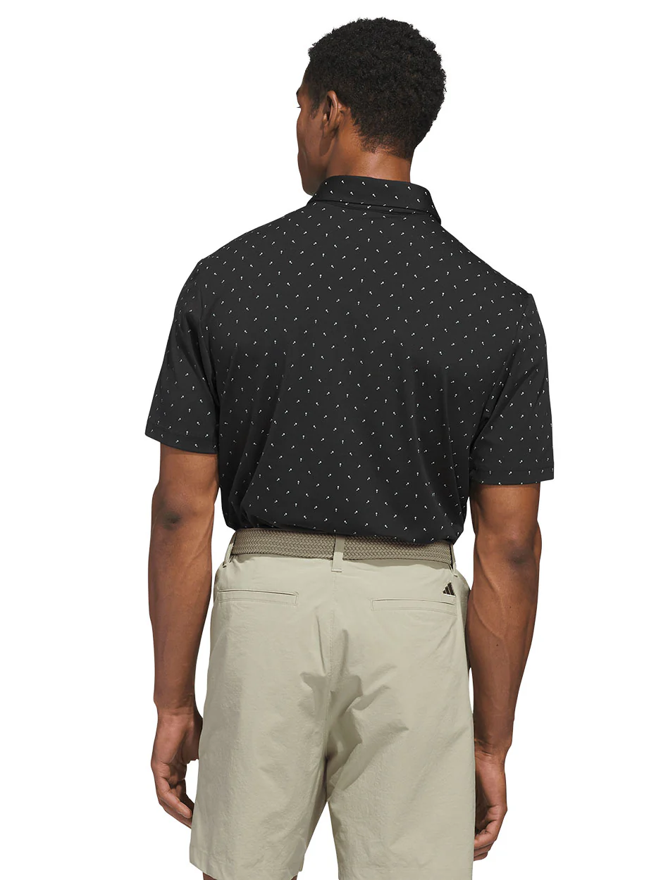 Adidas Texas Tech Golf "Dew Sweepers" Ultimate Micro Print Polo - Image 2