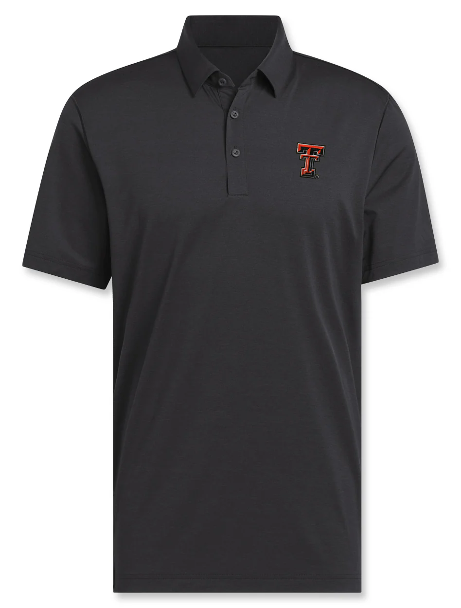 Adidas Texas Tech Golf "Longshot" Elevated Twist Knit Polo