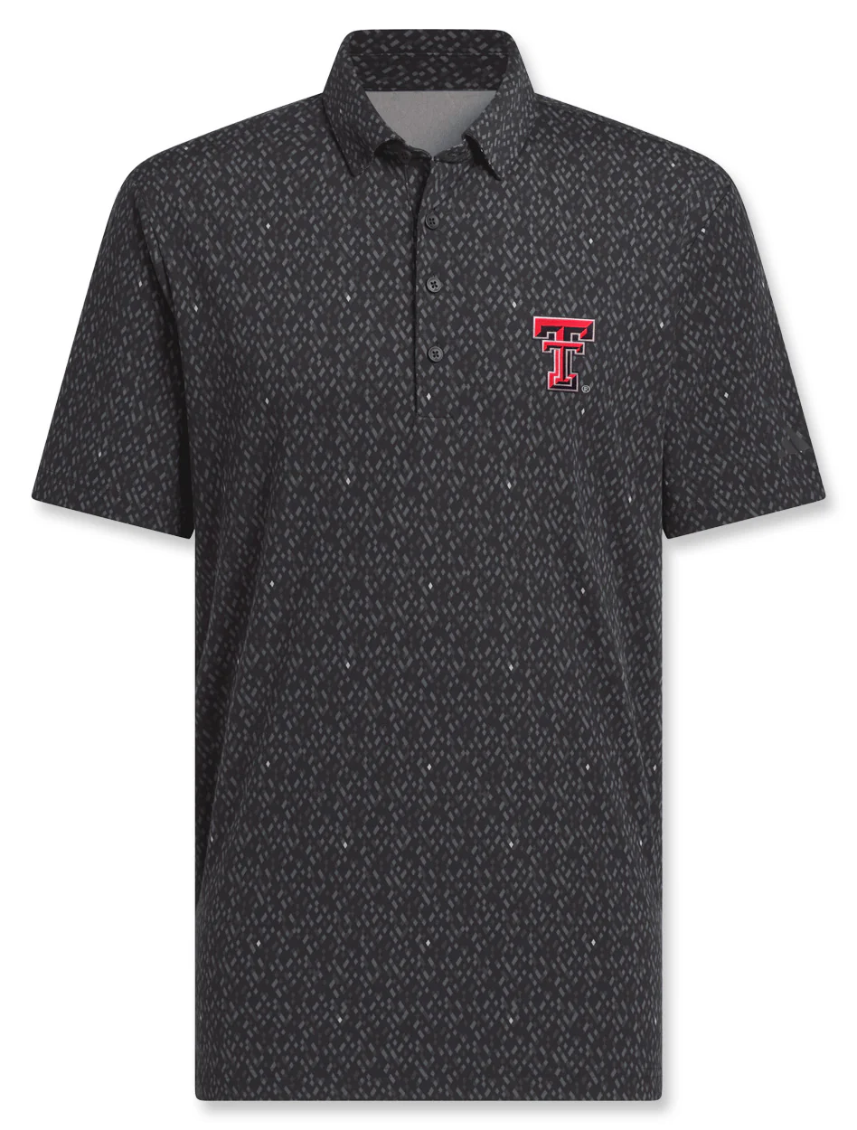 Adidas Texas Tech Golf "Mid Iron" Ultimate Micro Argyle Polo