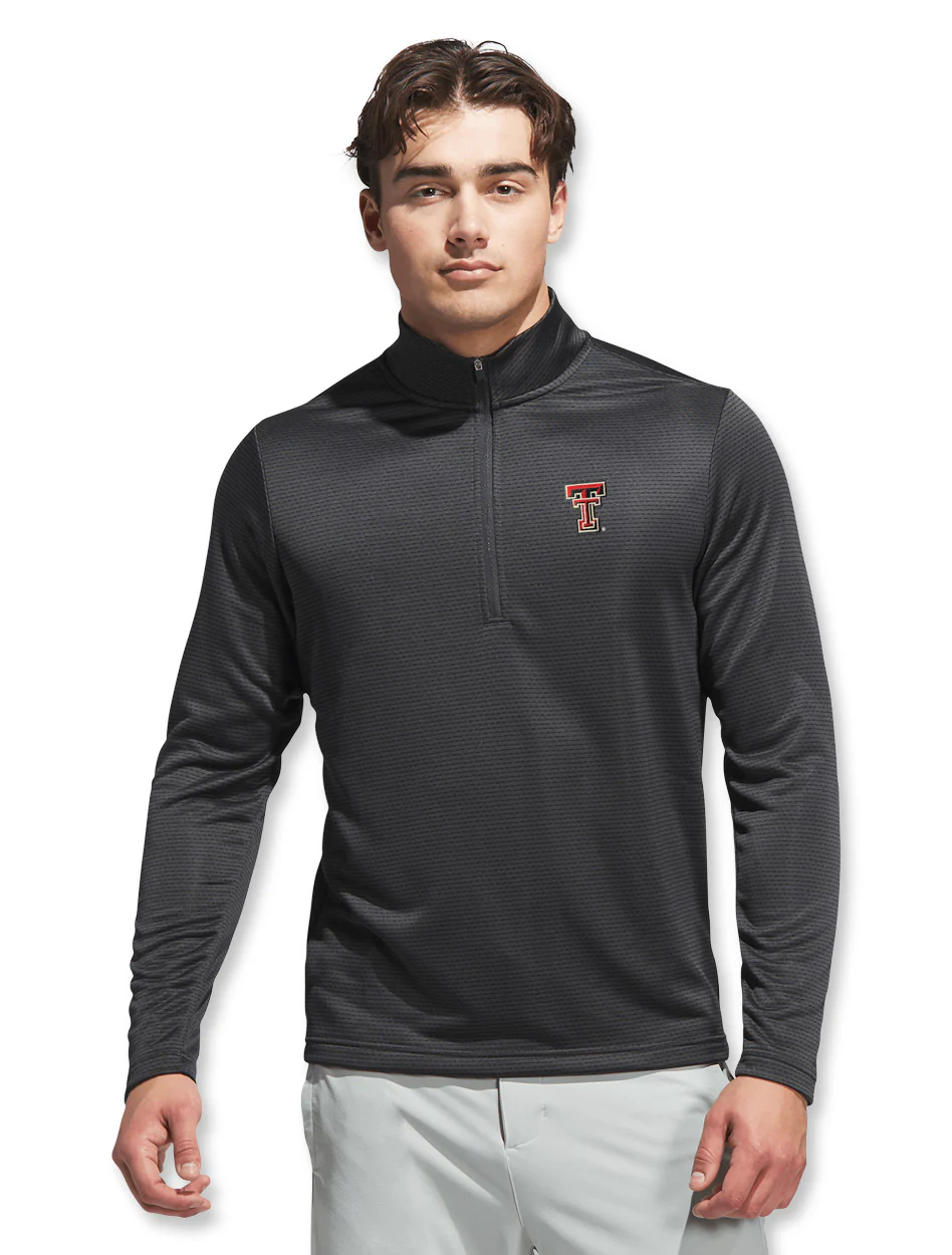 Adidas Texas Tech Golf Printed 1/4 Zip - Image 2