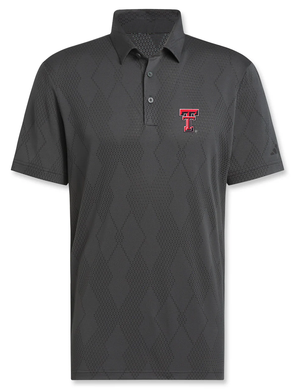 Adidas Texas Tech Golf "Sandtrap Cool" Ultimate Textured Polo