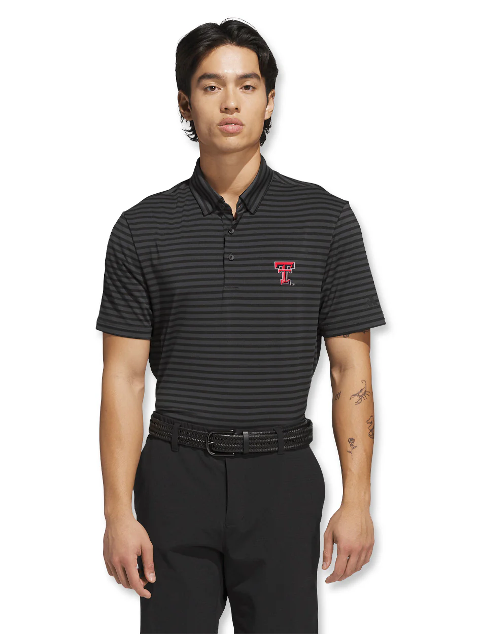 Adidas Texas Tech Golf "The Pin Seeker" Ultimate Stripe Polo - Image 3