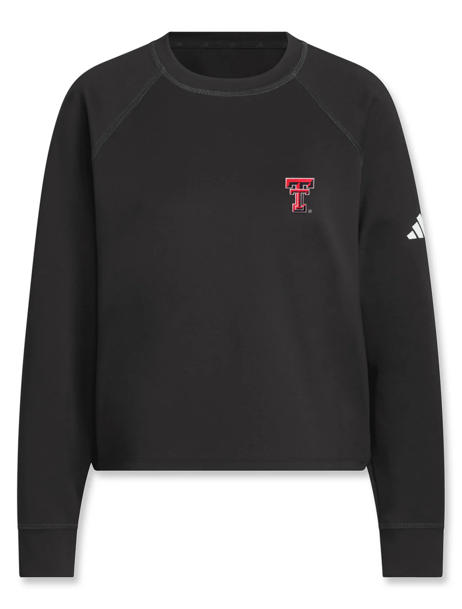 Adidas Texas Tech Golf Women's "Beyond The Course" Side-Snap Crew Sweatshirt - Image 4
