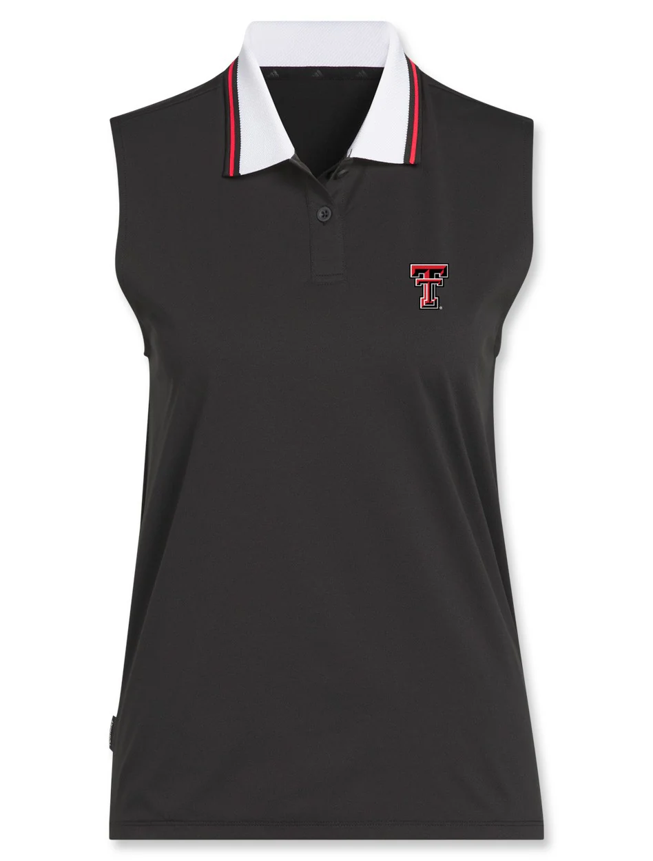 Adidas Texas Tech Golf Women's "Condor" BTC Twist Sleeveless Polo - Image 2