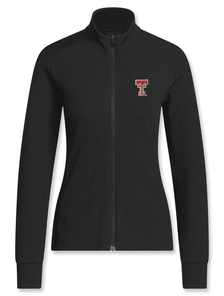 Adidas Texas Tech Golf Women's "Sunday Golf Day" Textured Jacket (wow-660)