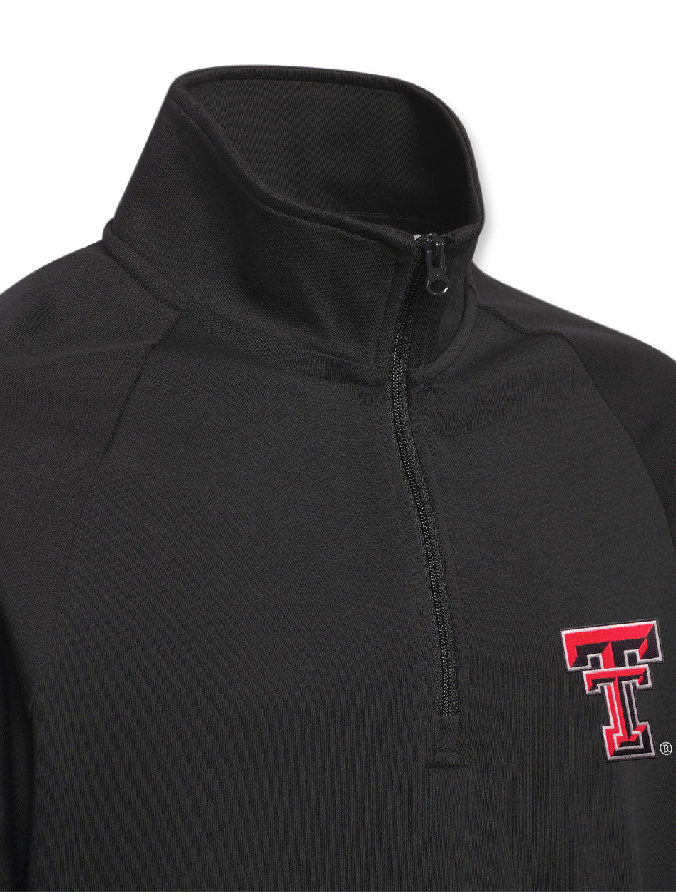Adidas Texas Tech Golf Youth 1/4 Zip Layer Top - Image 2