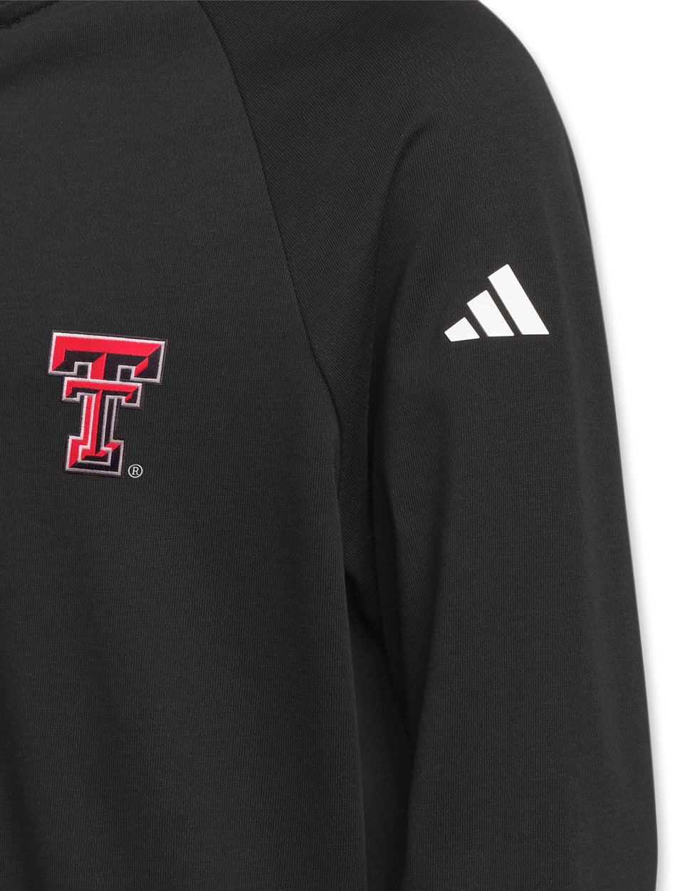 Adidas Texas Tech Golf Youth 1/4 Zip Layer Top - Image 3