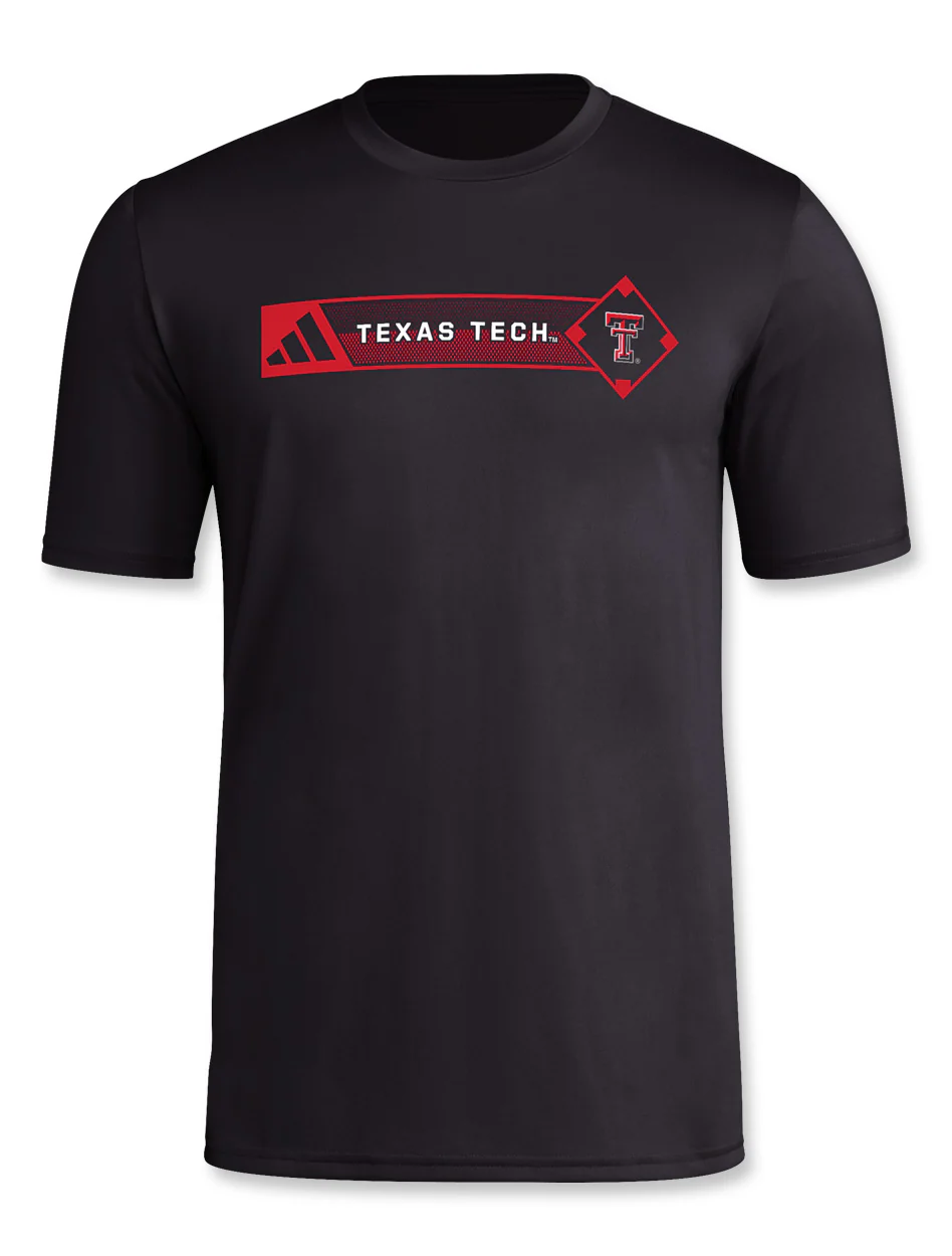 Adidas Texas Tech "Locker Diamond Stripe" 2024 T-Shirt - Image 3