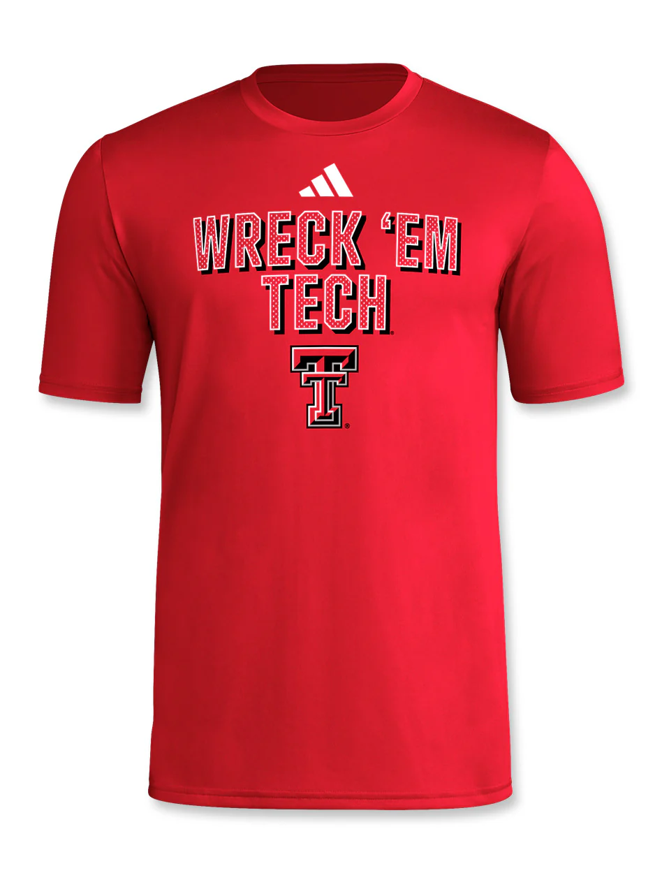 Adidas Texas Tech "Locker Our Slogan" 2024 T-Shirt - Image 3