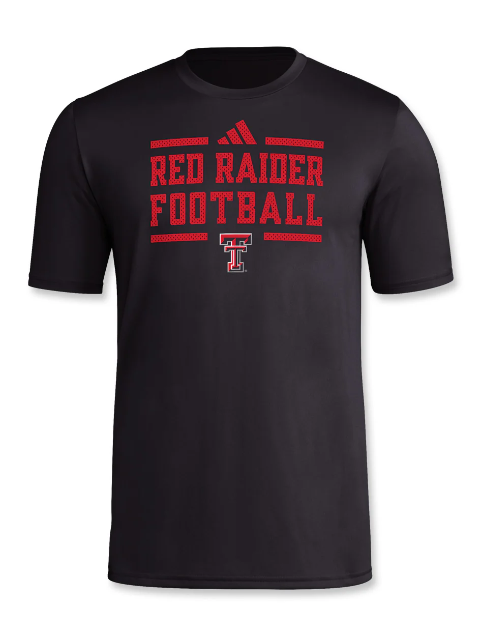 Adidas Texas Tech "Locker Practice Football" 2024 T-Shirt - Image 3