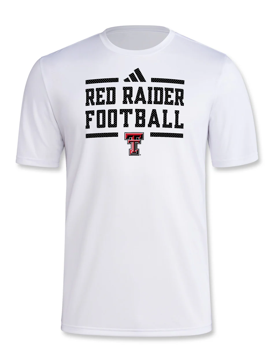 Adidas Texas Tech "Locker Practice Football" 2024 T-Shirt - Image 5