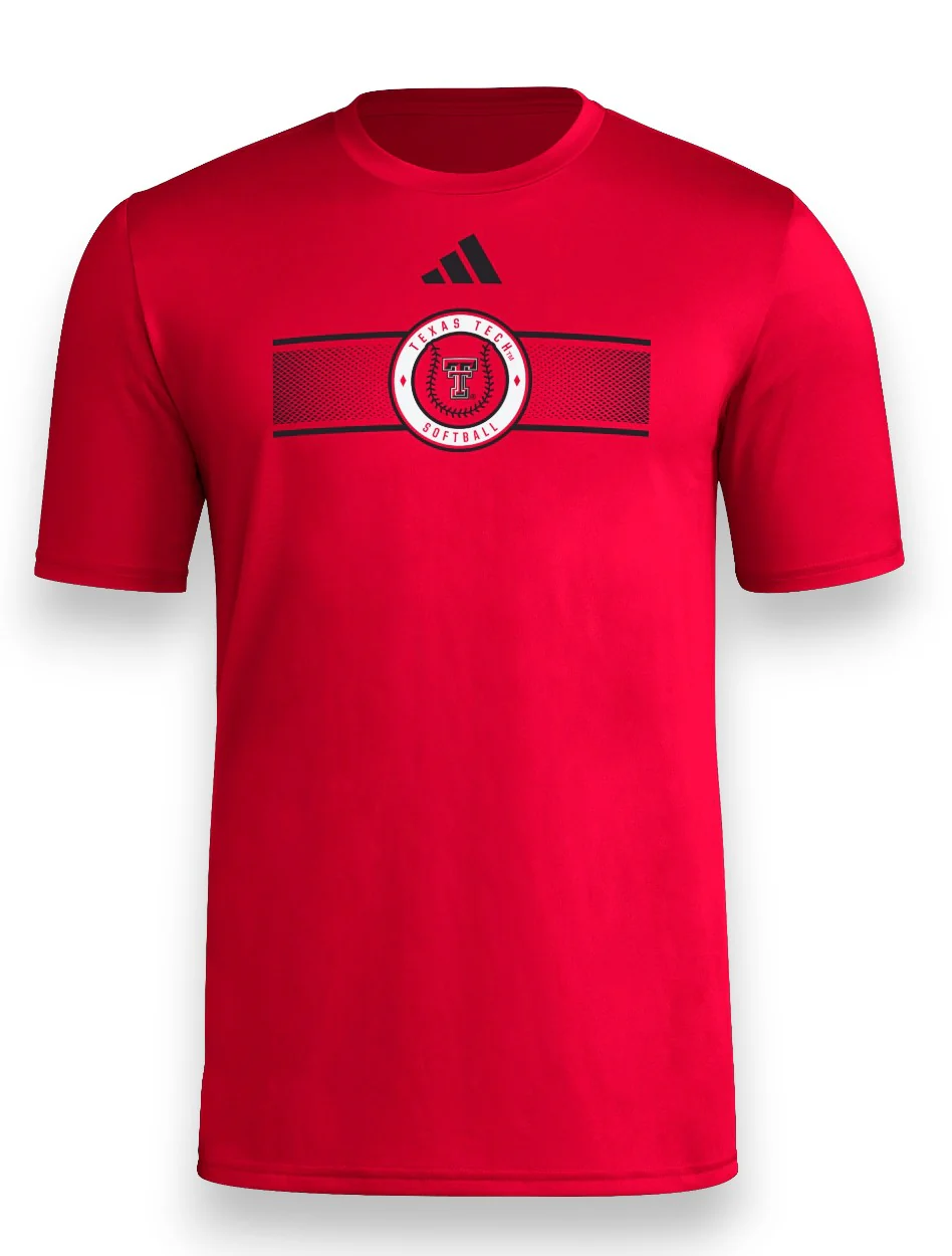 Adidas Texas Tech "Locker Softball" 2024 Short Sleeve T-Shirt (mts1400) - Image 3