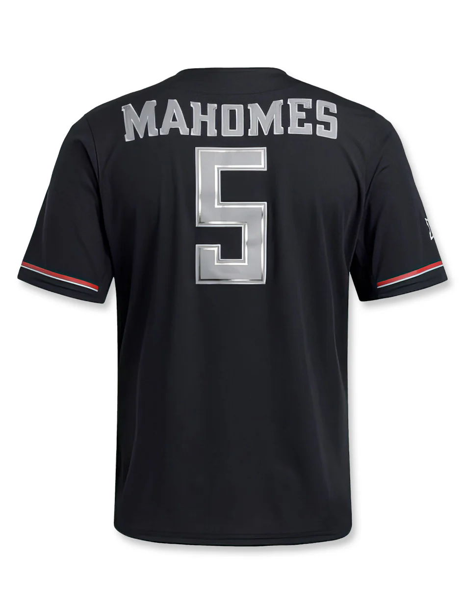 Adidas Texas Tech "Mahomes Lightning" Baseball Jersey (mjr-165) - Image 2