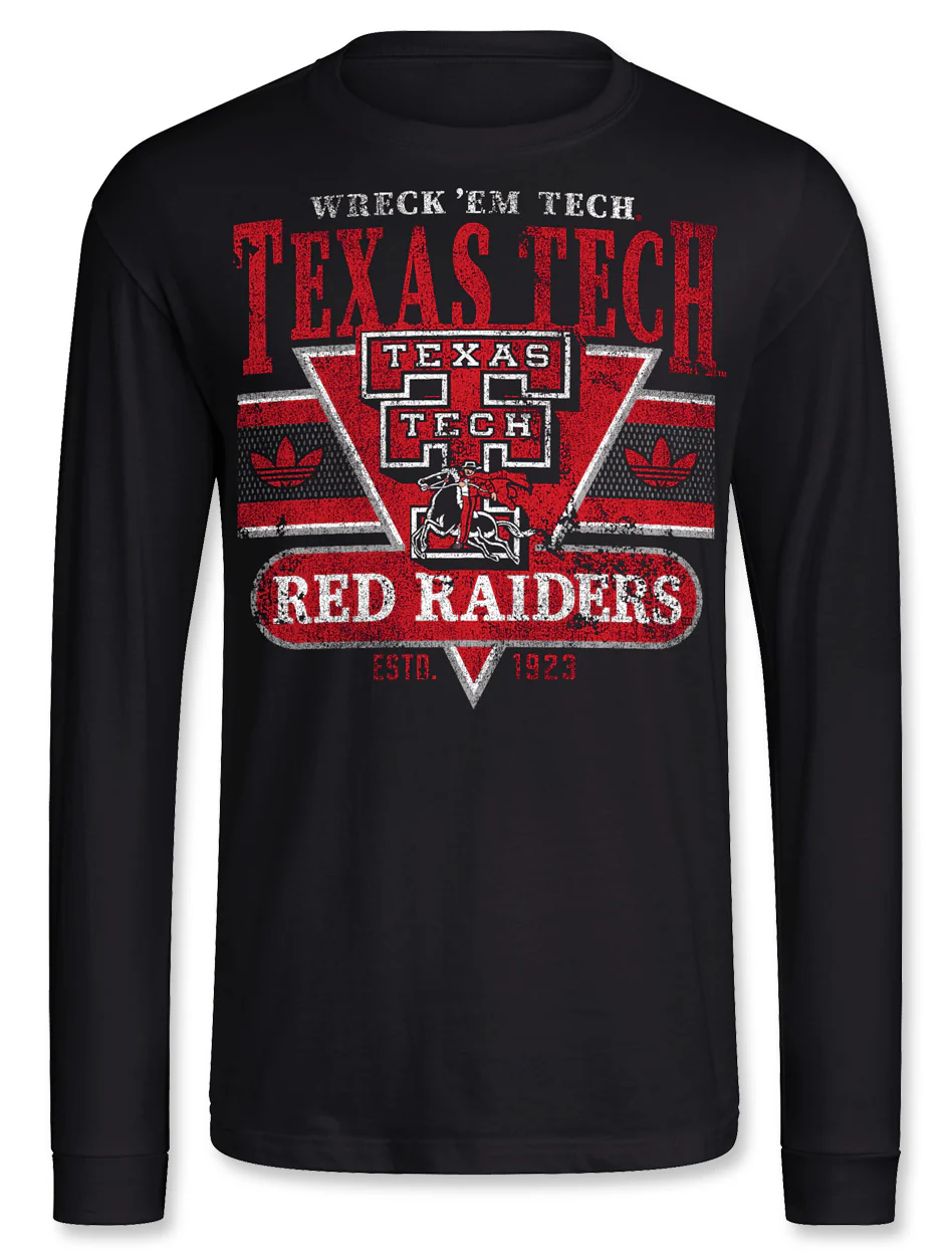 Adidas Texas Tech OG "The Raider Standard" Long Sleeve T-Shirt (mls-574)