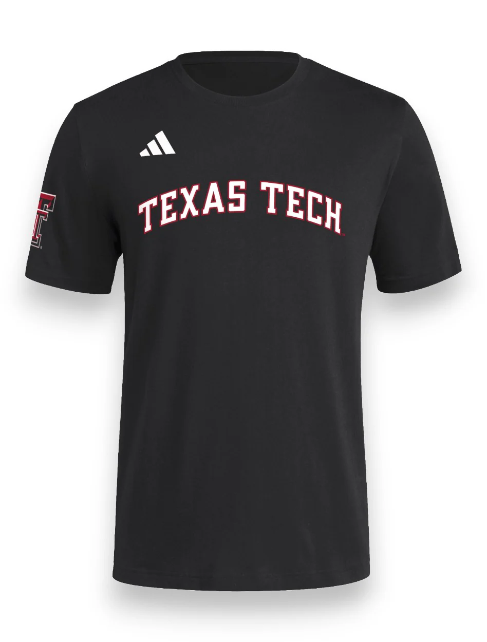 Adidas Texas Tech "Baseball Wordmark" Short Sleeve T-Shirt - Image 3