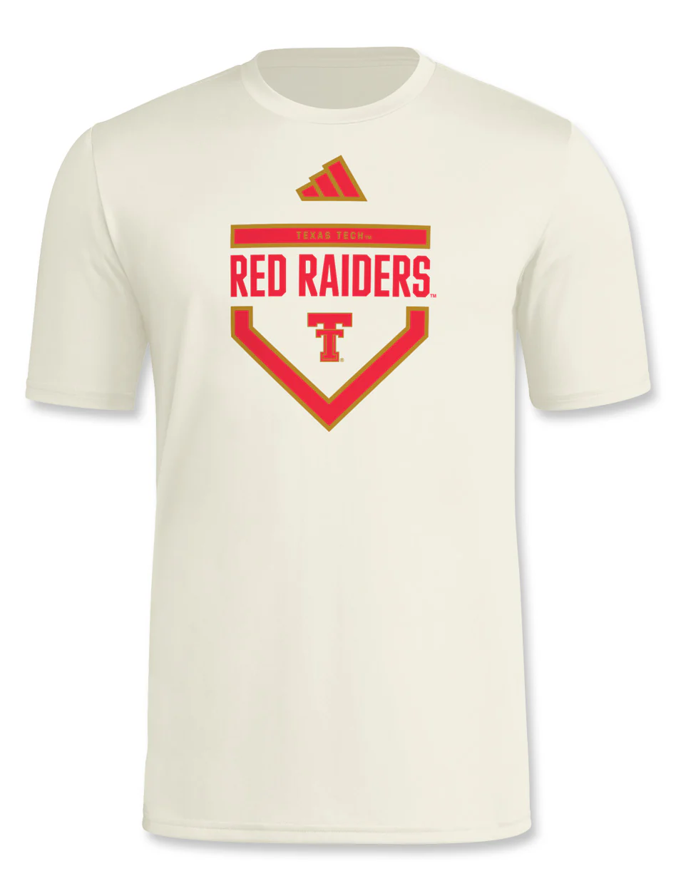 Adidas Texas Tech Pregame "Home Plate" Short Sleeve T-Shirt