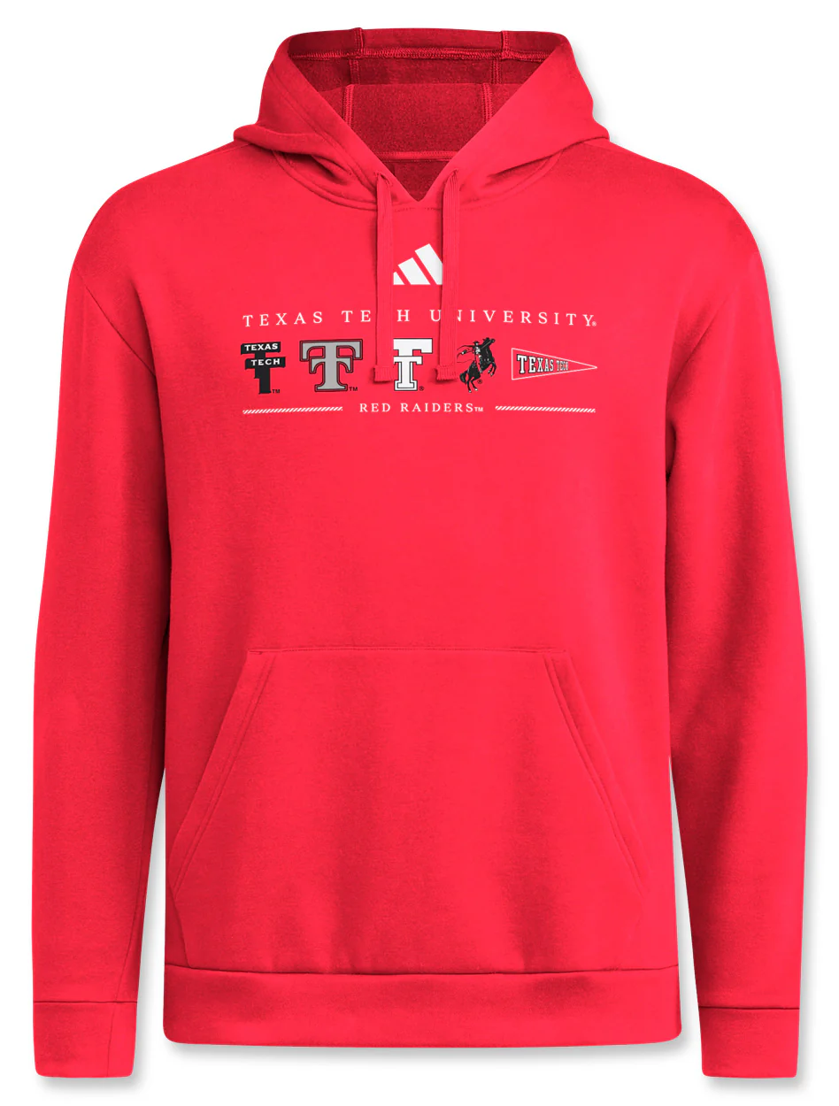 Adidas Texas Tech "School Heritage" Fleece Hood