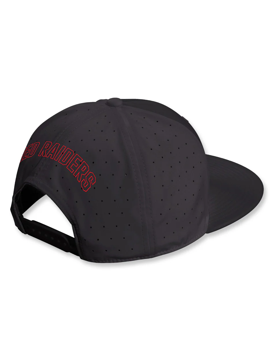 Adidas Texas Tech Square Patch Performance Flat Bill (hsb-554) - Image 2