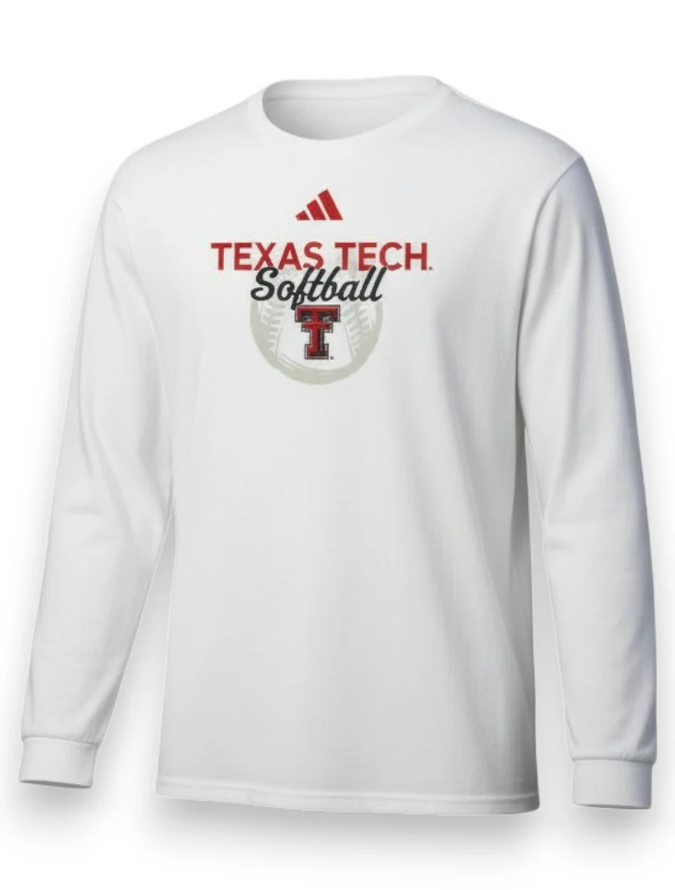 Adidas Texas Tech "The Rock" Long Sleeve T-Shirt