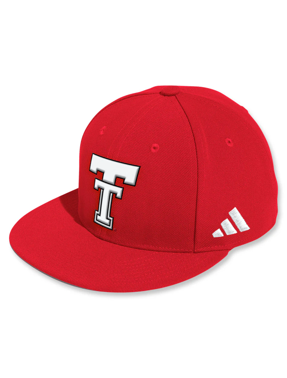 Adidas Texas Tech Throwback On-Field Baseball Fitted Hat - Image 3