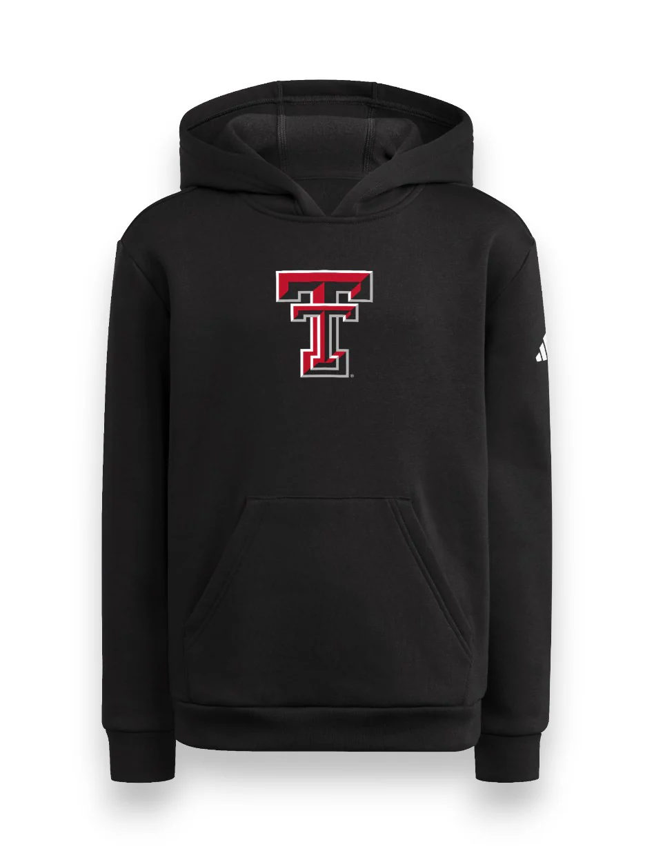 Adidas Texas Tech Youth Logo Hood (yow-288)
