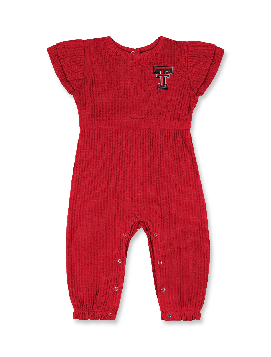Arena Texas Tech "Beautopia" Infant Waffle Romper