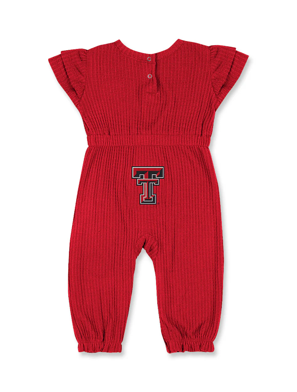 Arena Texas Tech "Beautopia" Infant Waffle Romper - Image 2