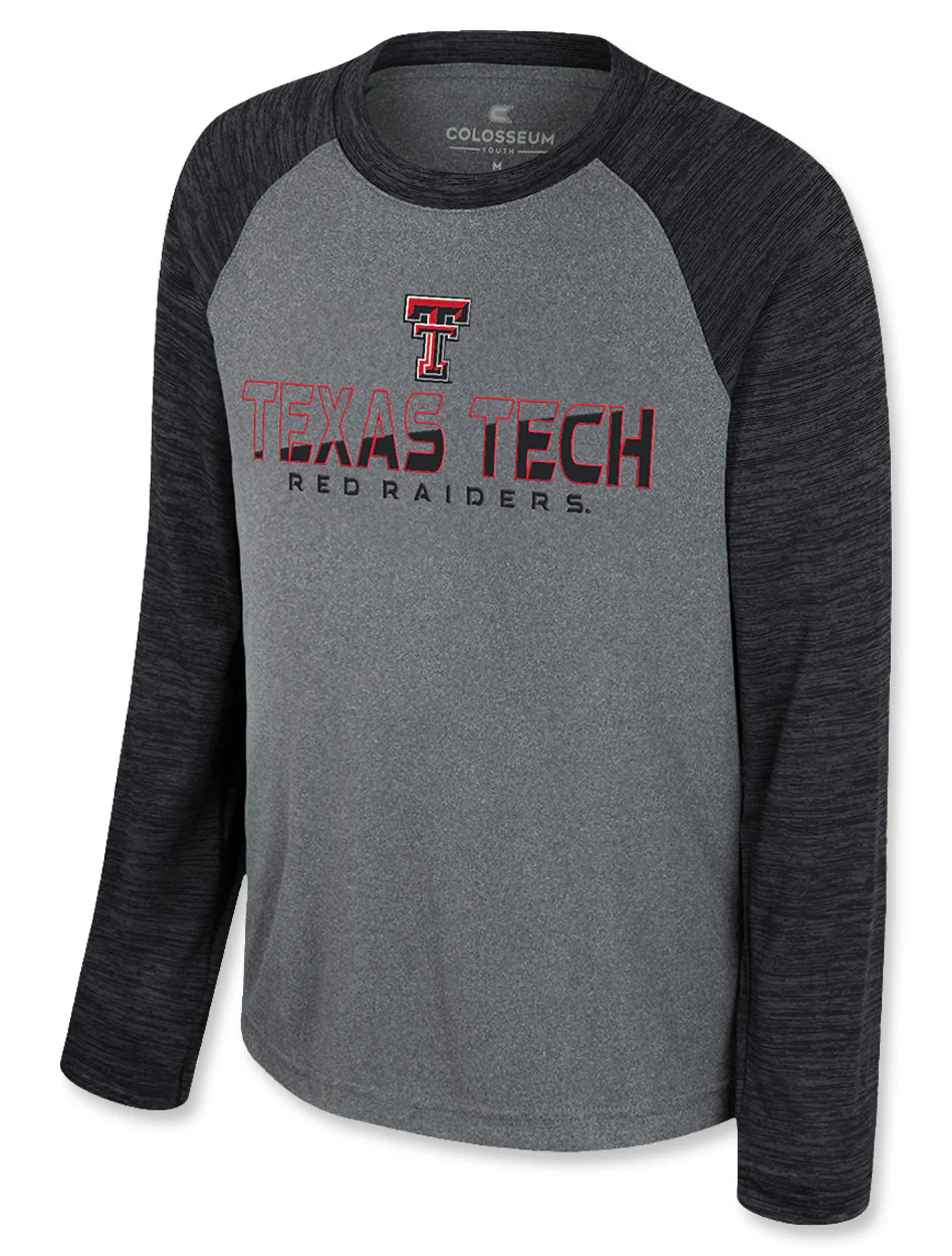 **Arena Texas Tech "Cumulus" Youth Long Sleeve Raglan Tee