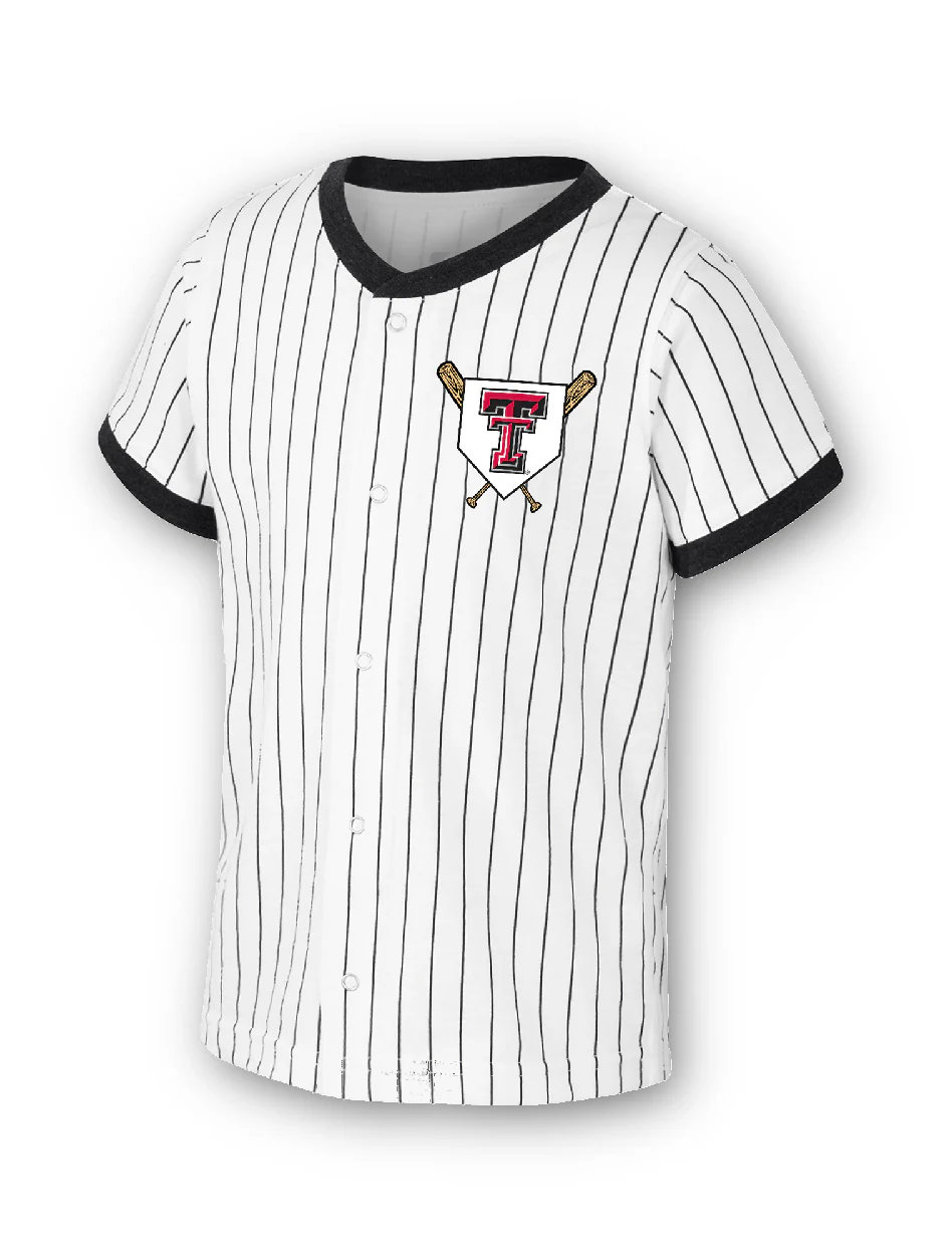 Arena Texas Tech "Dusty" TODDLER Baseball Snap Up Short Sleeve Shirt