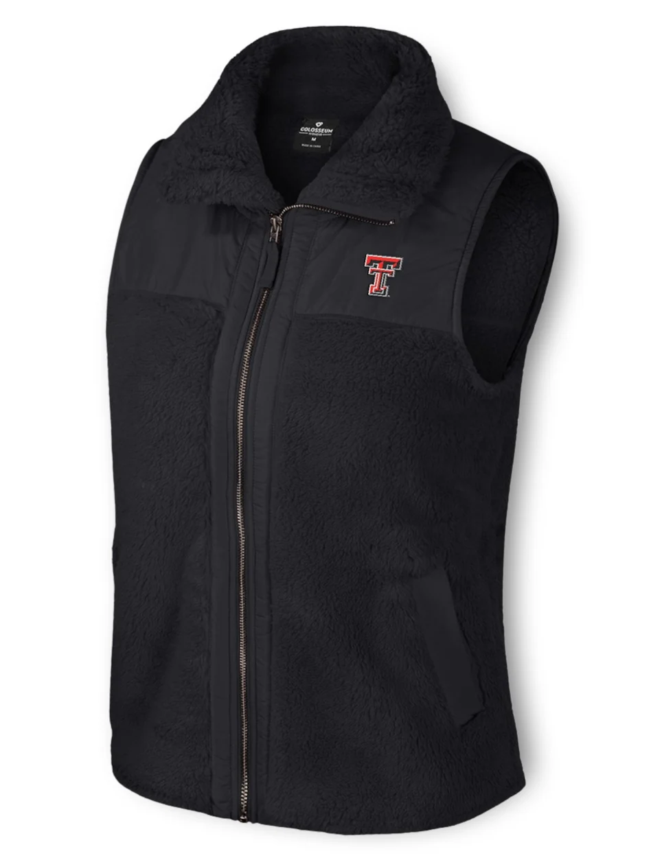 Arena Texas Tech "Ellen II" WOMEN'S Full Zip Sherpa Vest
