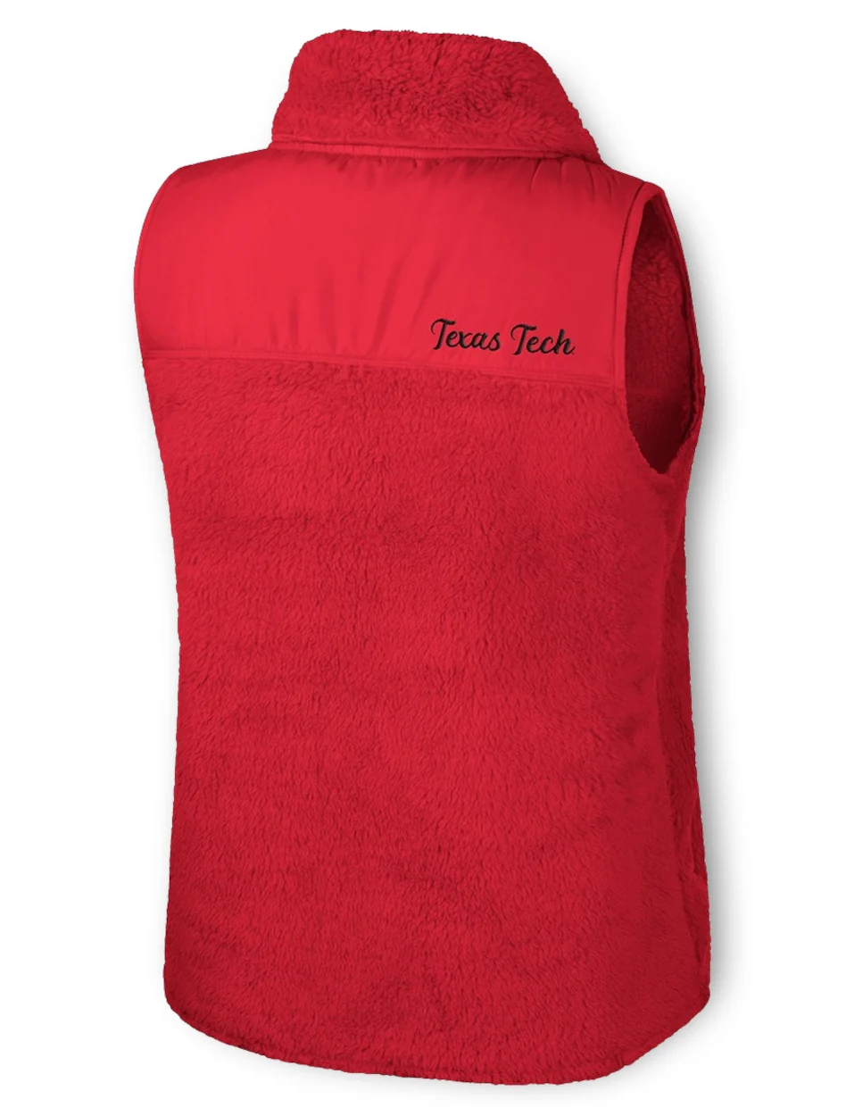 Arena Texas Tech "Ellen II" WOMEN'S Full Zip Sherpa Vest - Image 4