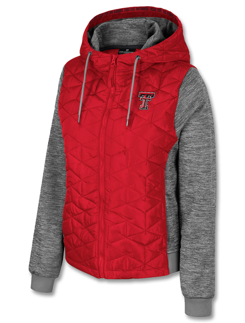 **Arena Texas Tech "Gracie" WOMEN'S Hooded Puffer Jacket