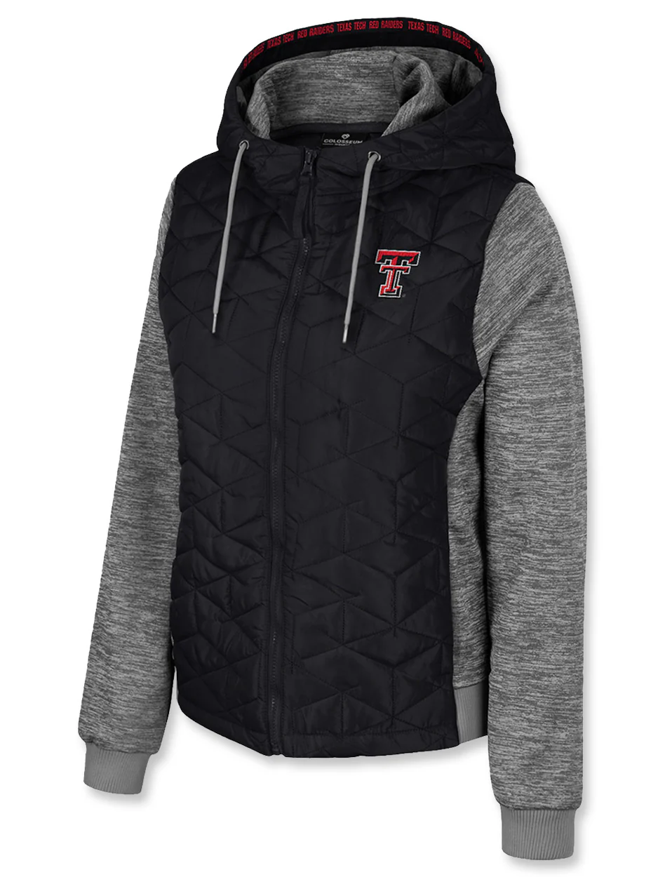 **Arena Texas Tech "Gracie" WOMEN'S Hooded Puffer Jacket - Image 2