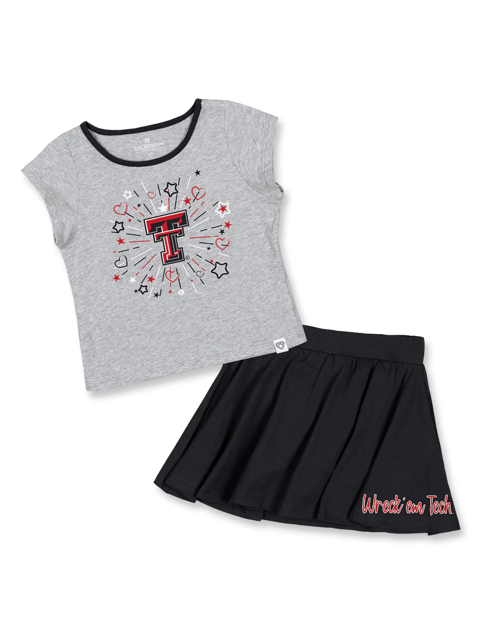 **Arena Texas Tech "Minds for Molding" Toddler Skirt Set