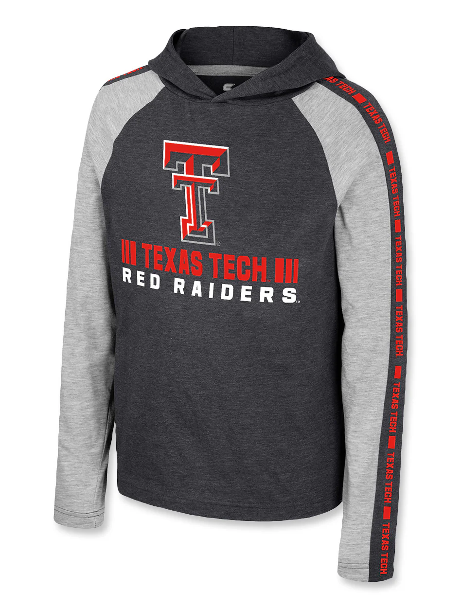 **Arena Texas Tech "Ned" YOUTH Long Sleeve Hooded Shirt