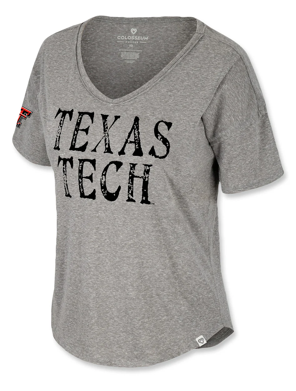 **Arena Texas Tech "Smilers Wear A Crown" V-Neck T-Shirt