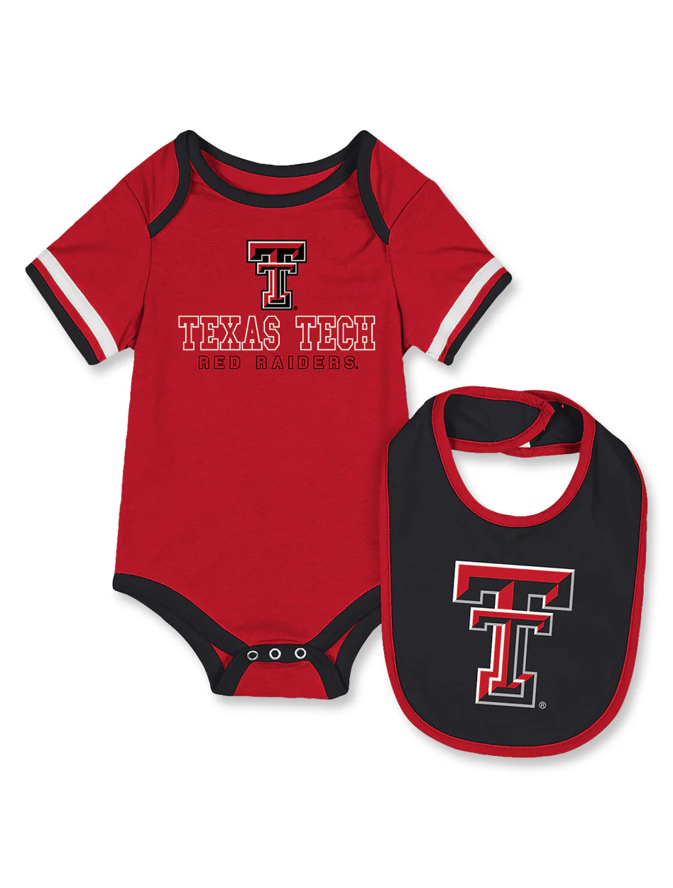 Arena Texas Tech "The Gift" Infant Onesie and Bib Set