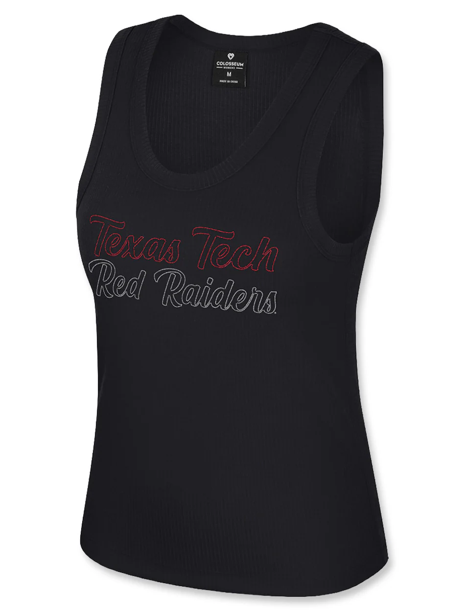 Arena Texas Tech "Thropp" Ribbed Tank Top