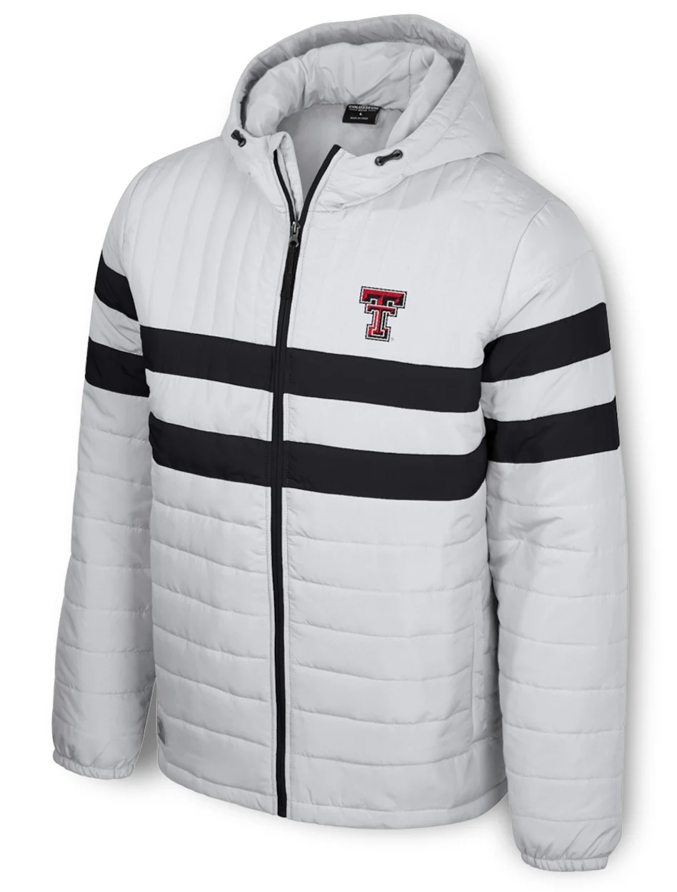 **Arena Texas Tech "Winter's Morn" MEN'S Full Zip Hooded Puffer Jacket