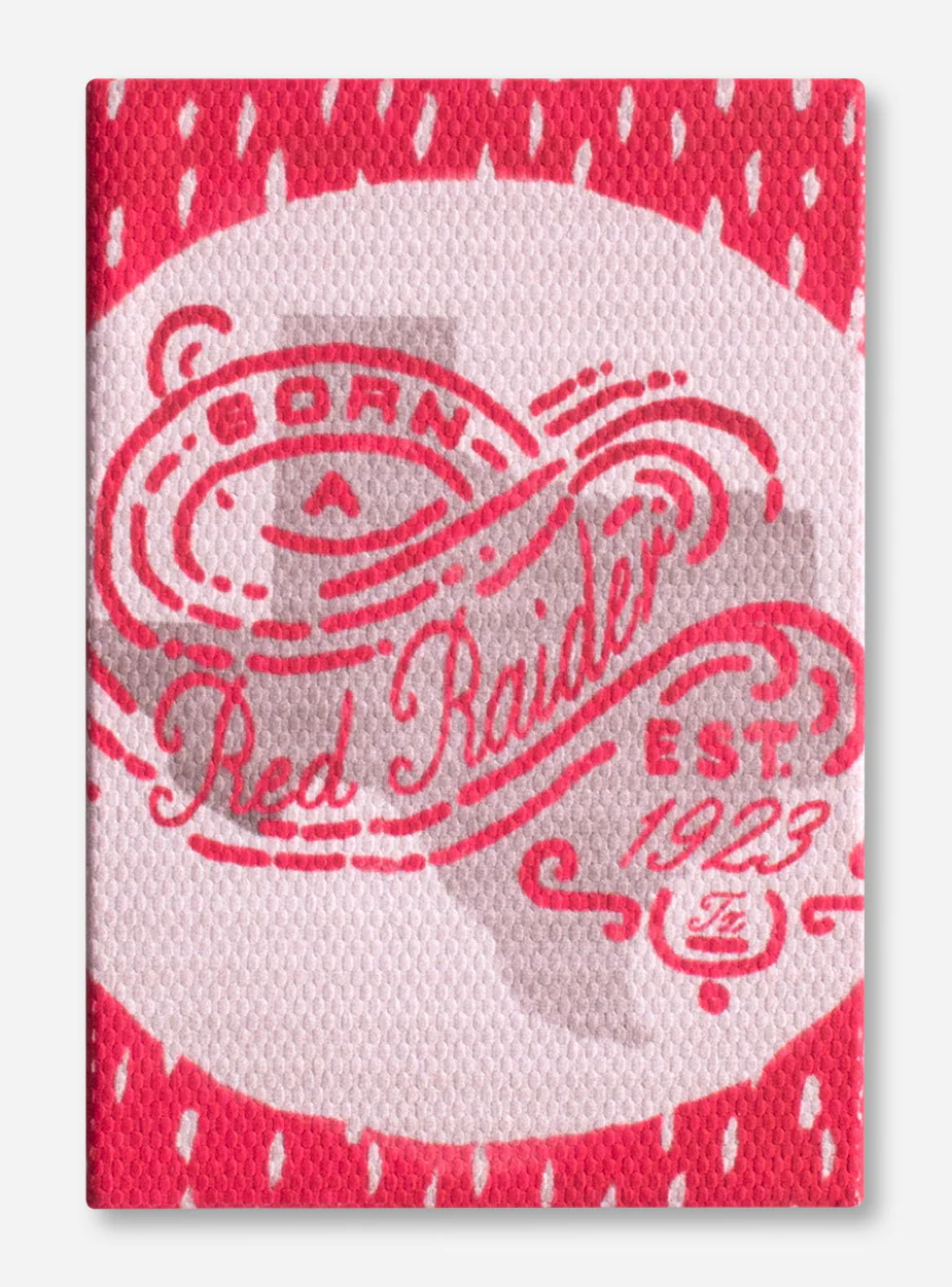 Born a Red Raider Canvas Wrapped Magnet
