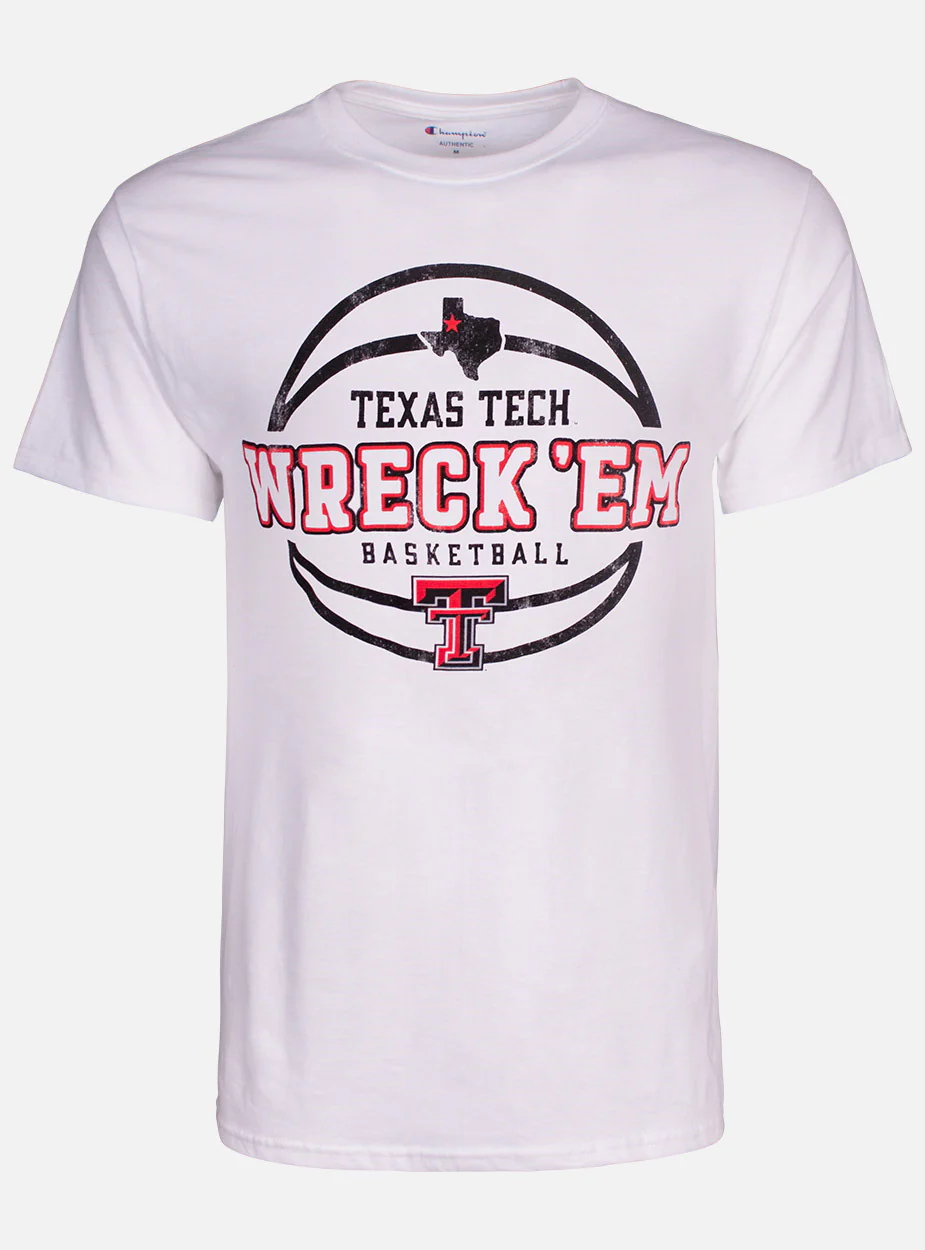 Texas Tech Red Raiders Wreck 'Em Basketball T-Shirt